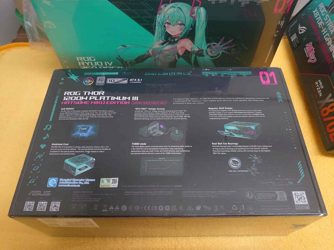 初音ミクX870E-H/ROG RYUO Ⅳ360/Thor 1200新品セット