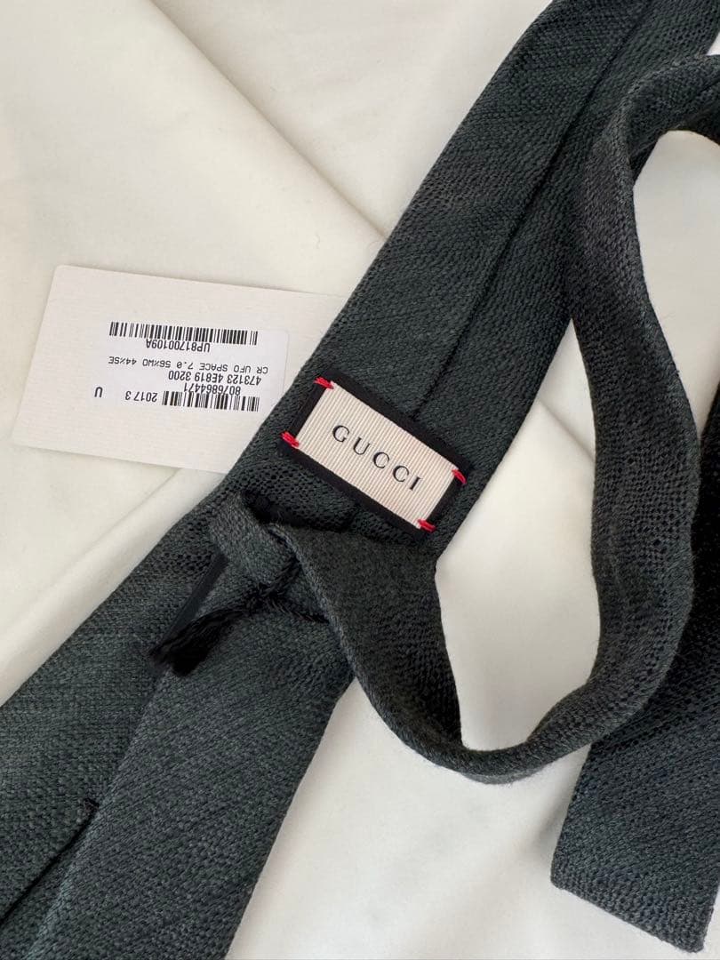 【新品ギフトにも】GUCCI ダークグリーン ネクタイ UFO