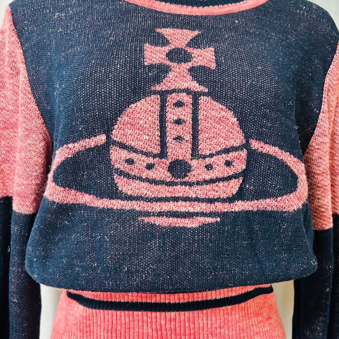 Vivienne Westwood クロップドニット リネン　長袖　オーブ
