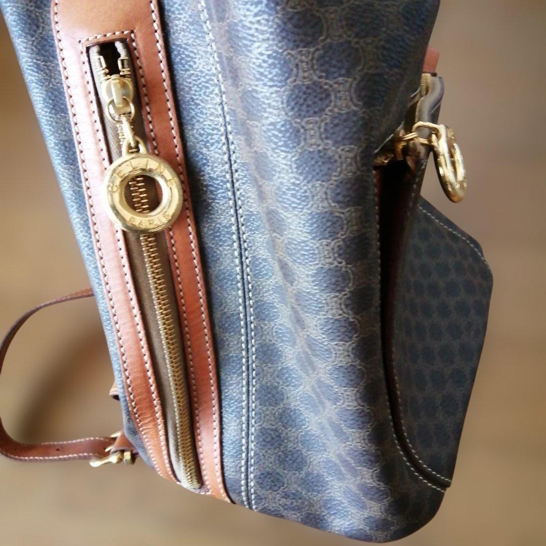a*c様 CELINE　マカダム　ブラウン レザー リュック　ヴィンテージ