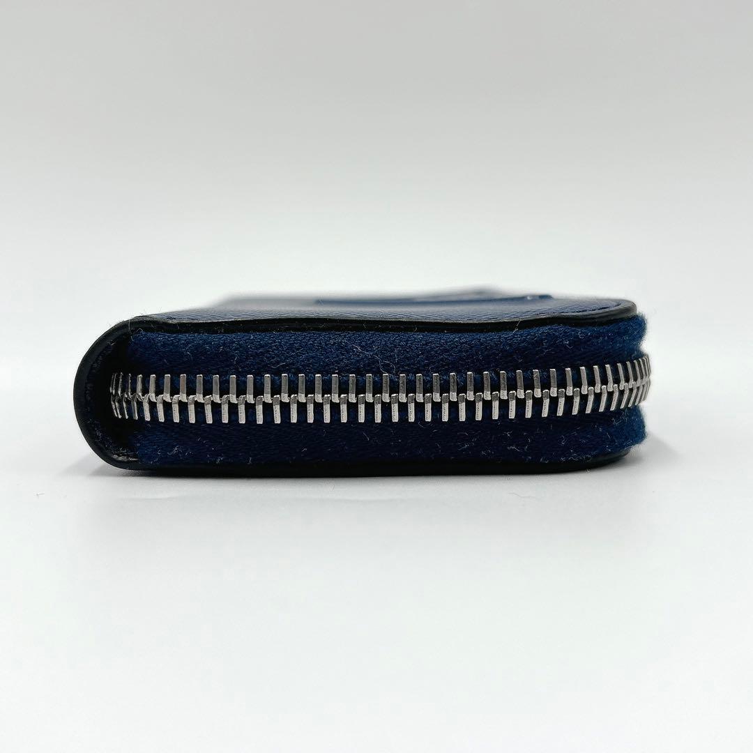 現行 美品 ＊ PRADA サフィアーノ 型押し 三角ロゴ ケース