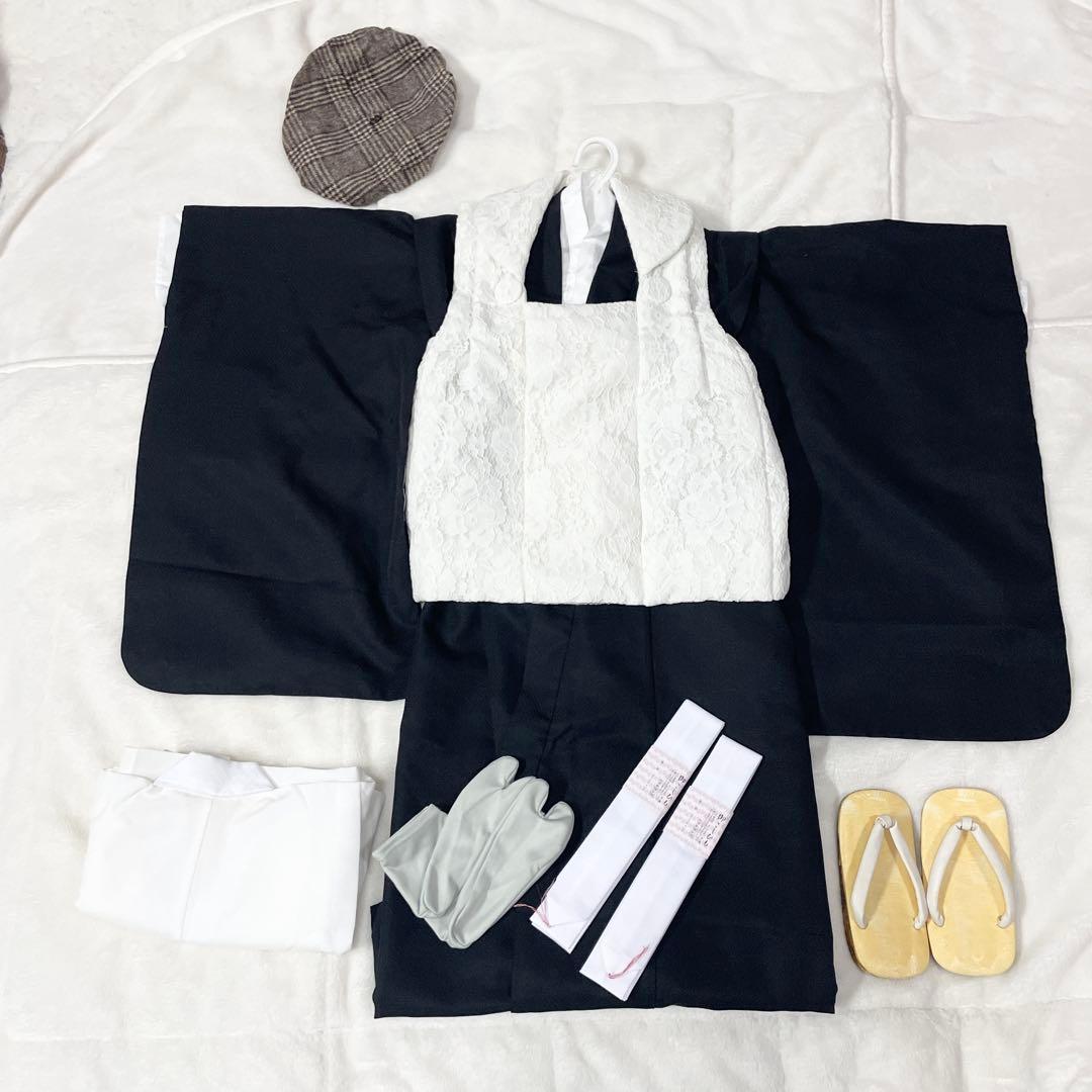 753 3歳男の子　被布着物フルセット　男女どちらも