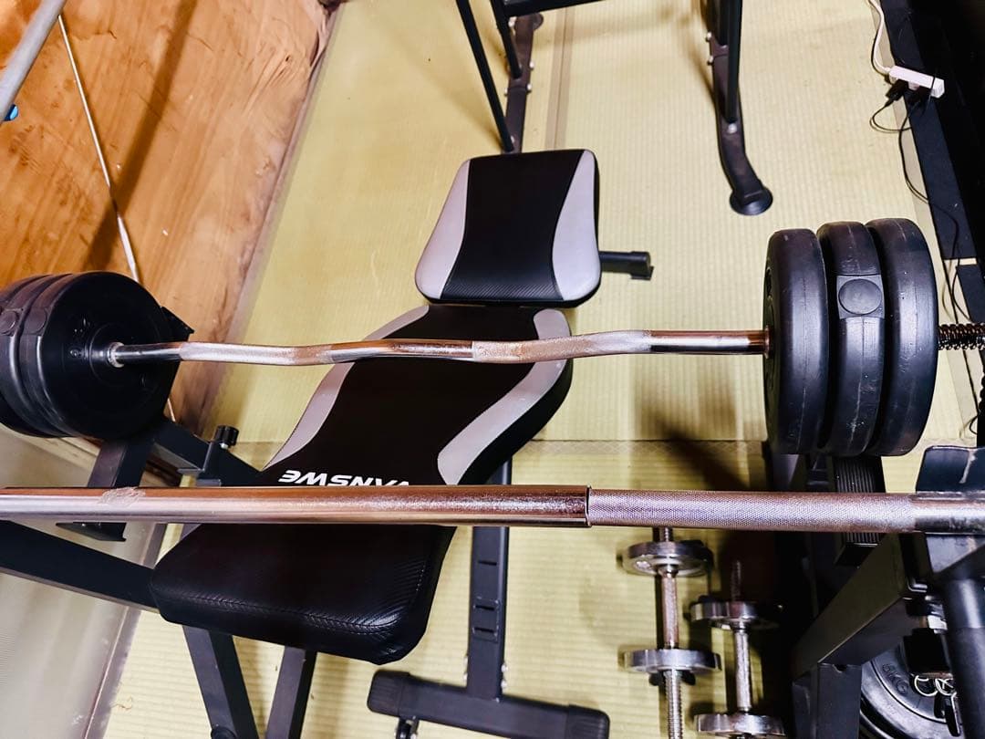 【手渡しのみ】 計120kg超え ベンチプレスセット バーベル ホームジム 埼玉