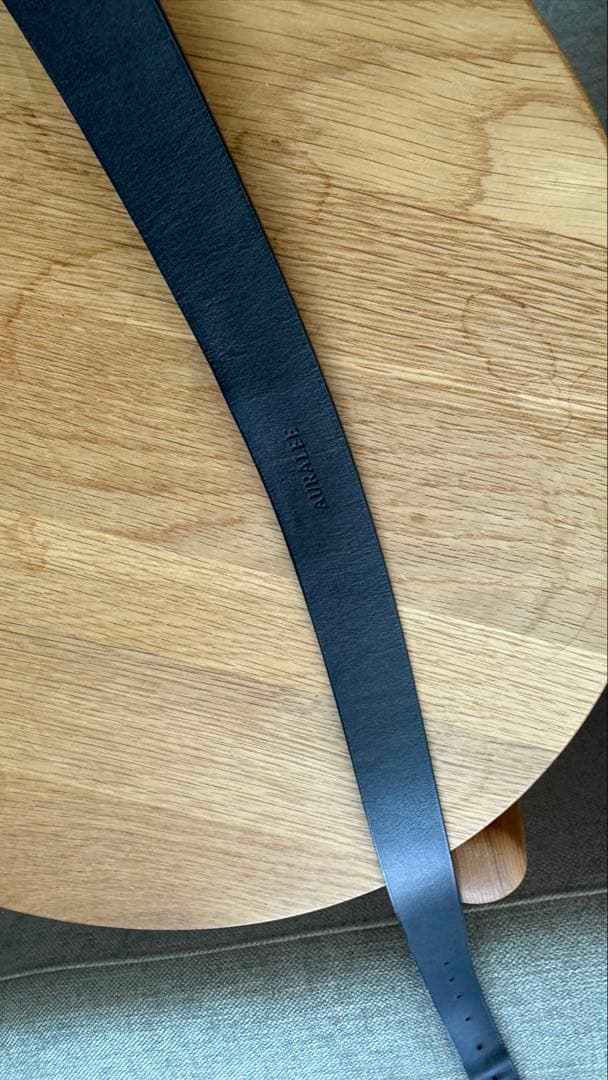 小物 LEATHER SQUARE BUCKLE BELT