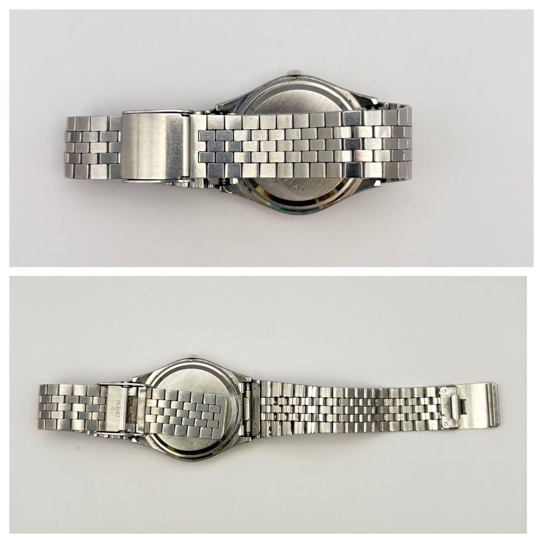 SEIKO TYPEⅡ クォーツ デイデイト シルバー メンズ 腕時計 新品電池