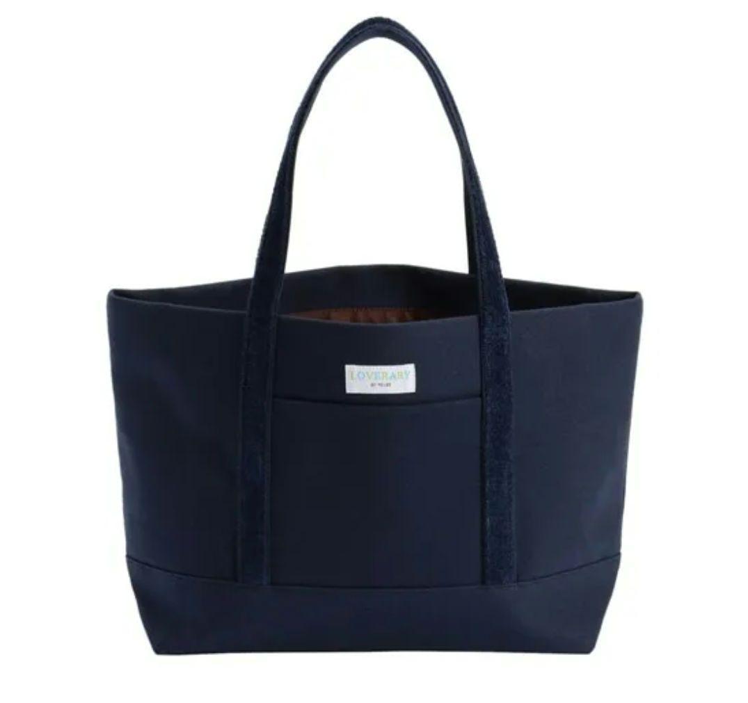 ラブラリー フェイラー オールドテディ ワッペン トートバッグ L ネイビー