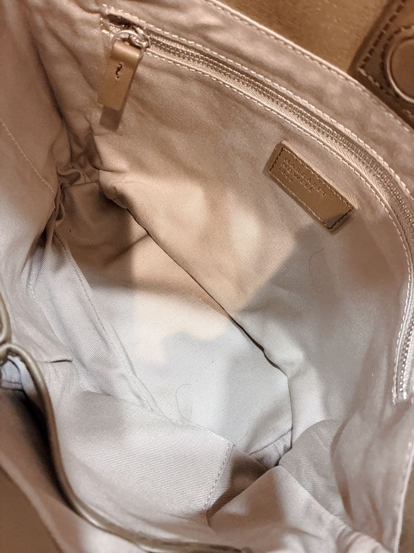 【美品】MARGARET HOWELL idea アプリコット　ハンドバッグ