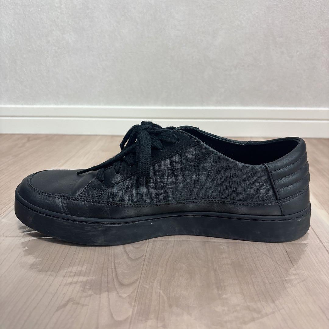 GUCCI グッチ スニーカー GGシグネチャー レザー 黒 6