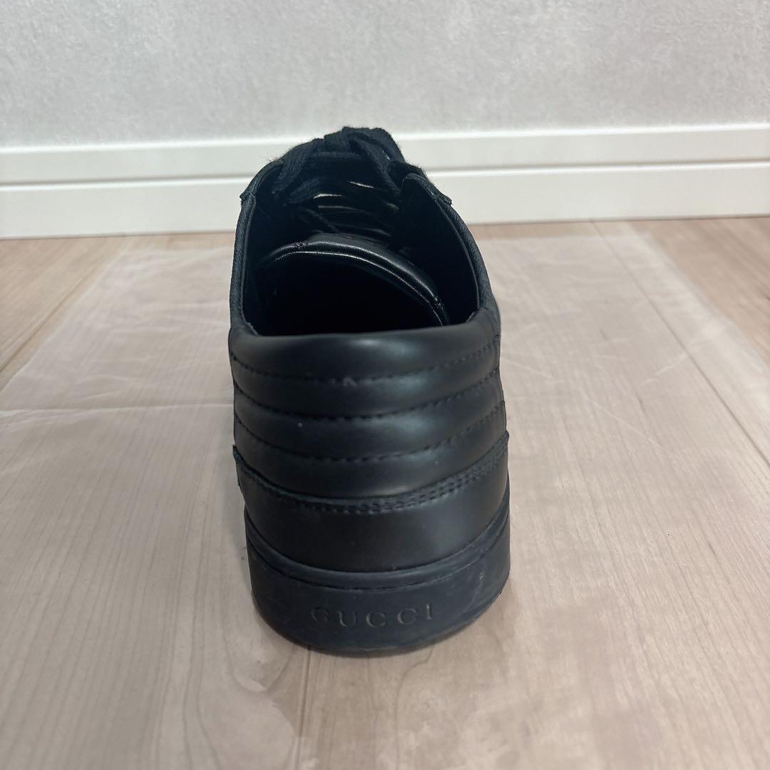 GUCCI グッチ スニーカー GGシグネチャー レザー 黒 6