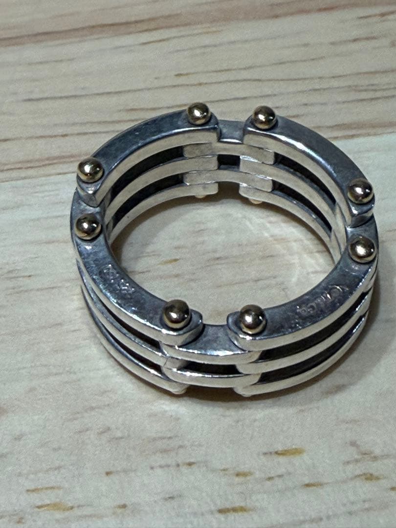 ティファニー 19号 ゲートリンク リング 925 750 コンビ