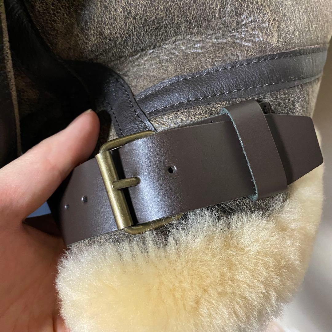 【美品】freedom B-3 ムートンフライトジャケット メンズ