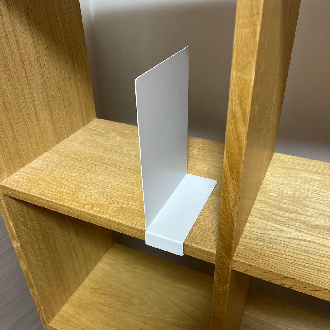 無印良品　スタッキングシェルフ　【ブックエンド付き】　2列×3段