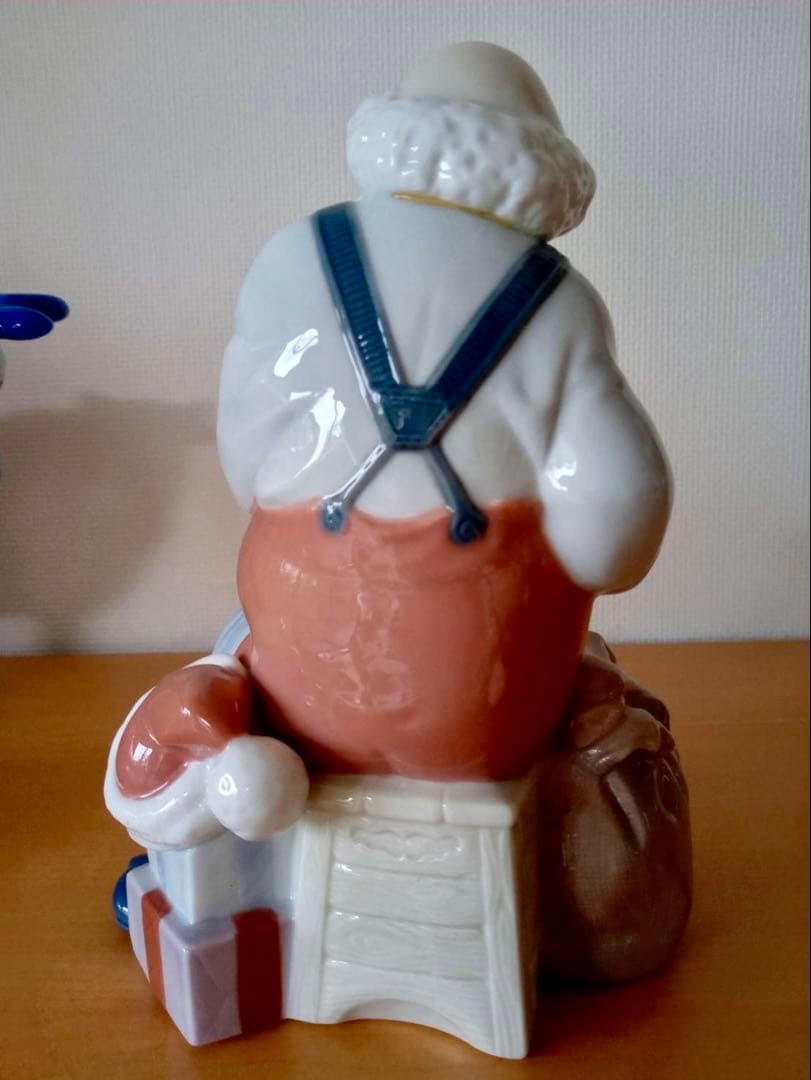 リヤドロ　クリスマス　サンタクロース　テディーベア　フィギュリン　陶器　人形