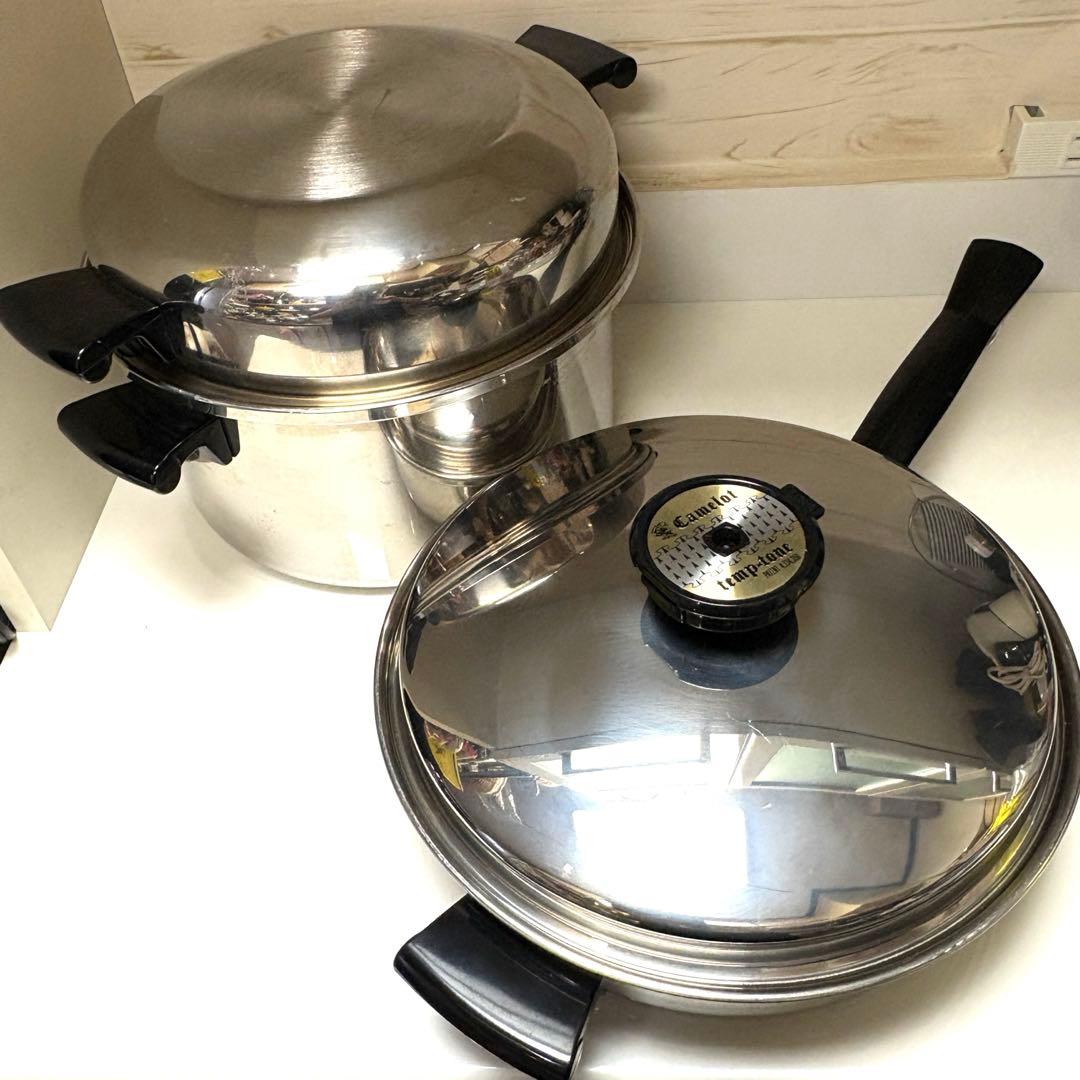 【レア】Camelot temp tone 両手鍋・フライパンセット 24cm