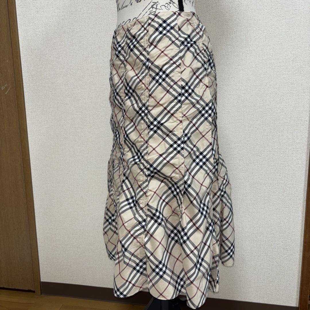 【人気】バーバリーロンドンブルーレーベル スカート ノバチェック 38