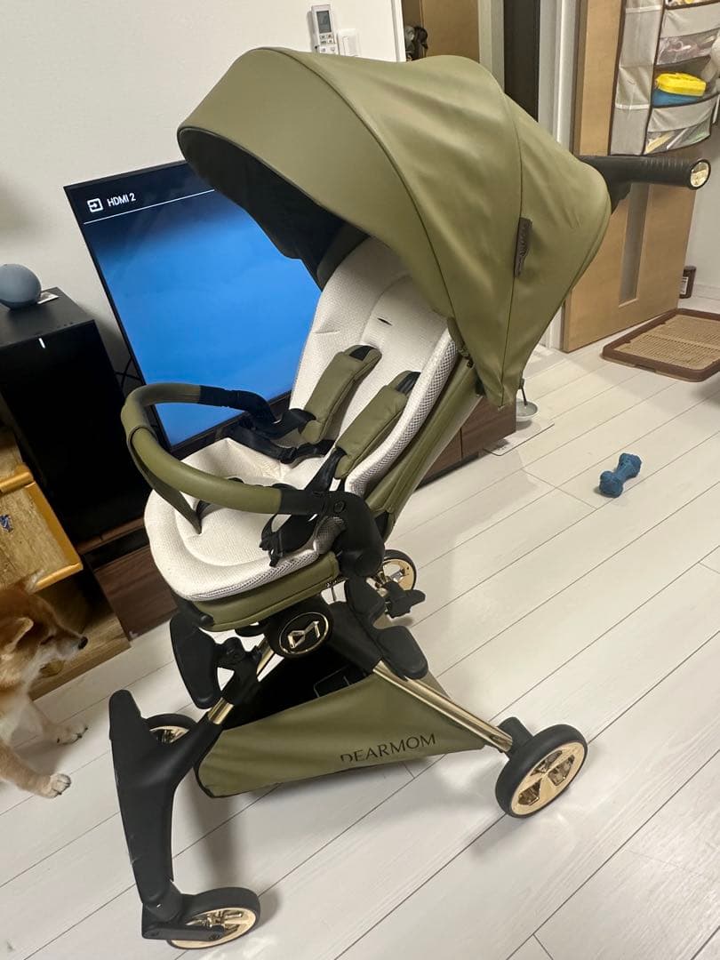 プ*P様 【ほぼ新品】ハイシートベビーカー、スーグリーンカラー