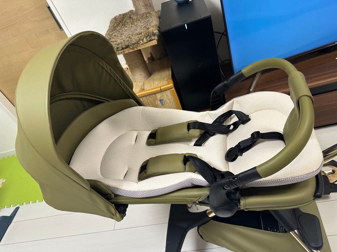プ*P様 【ほぼ新品】ハイシートベビーカー、スーグリーンカラー