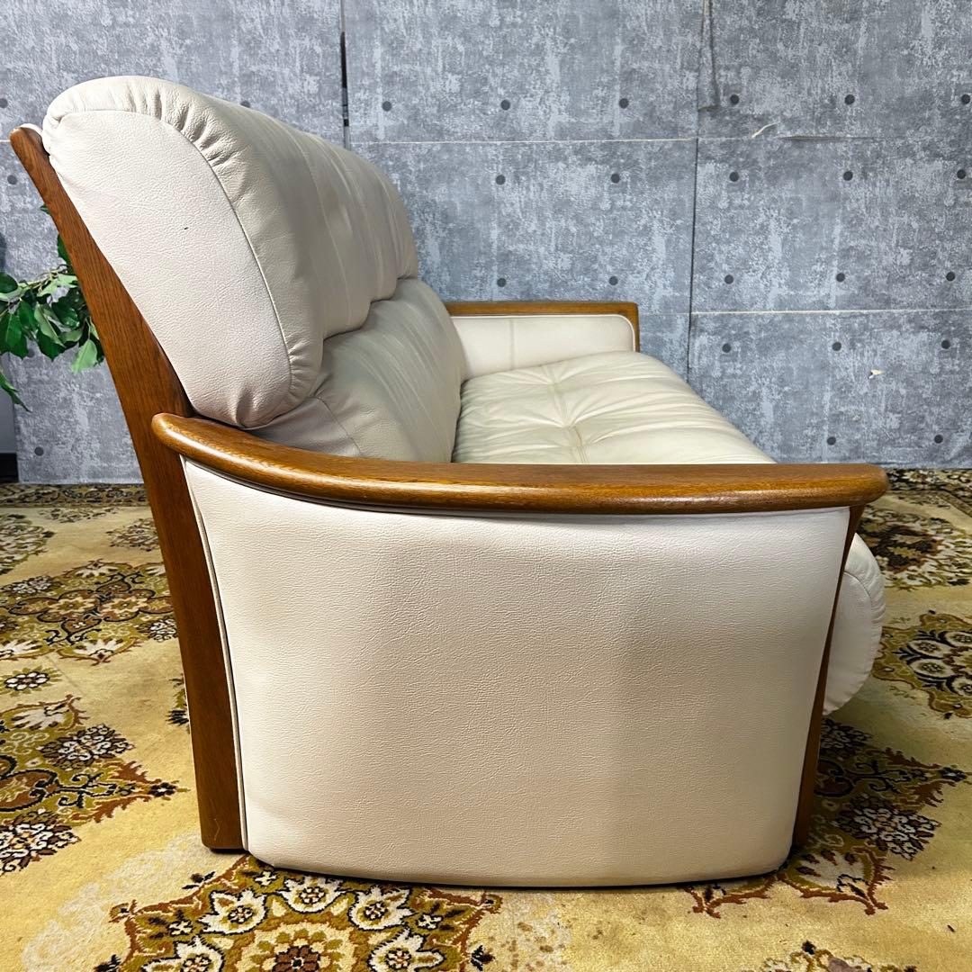 ꧁浜本工芸 HAMAMOTO꧂2-3人掛けレザーソファ インテリア リビング