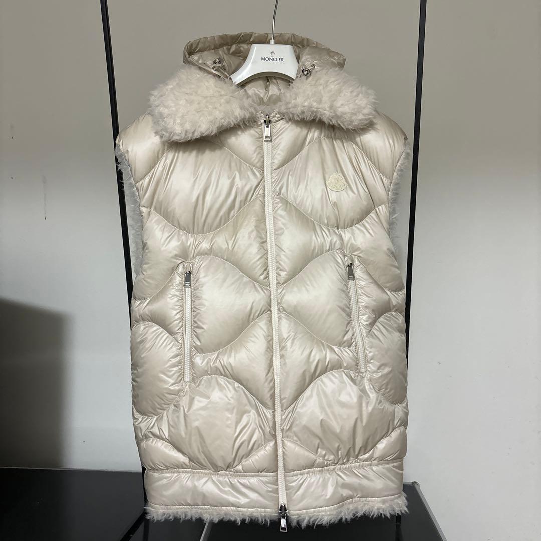モンクレール★22AW★リバーシブルダウン★ボアベスト★0★美品