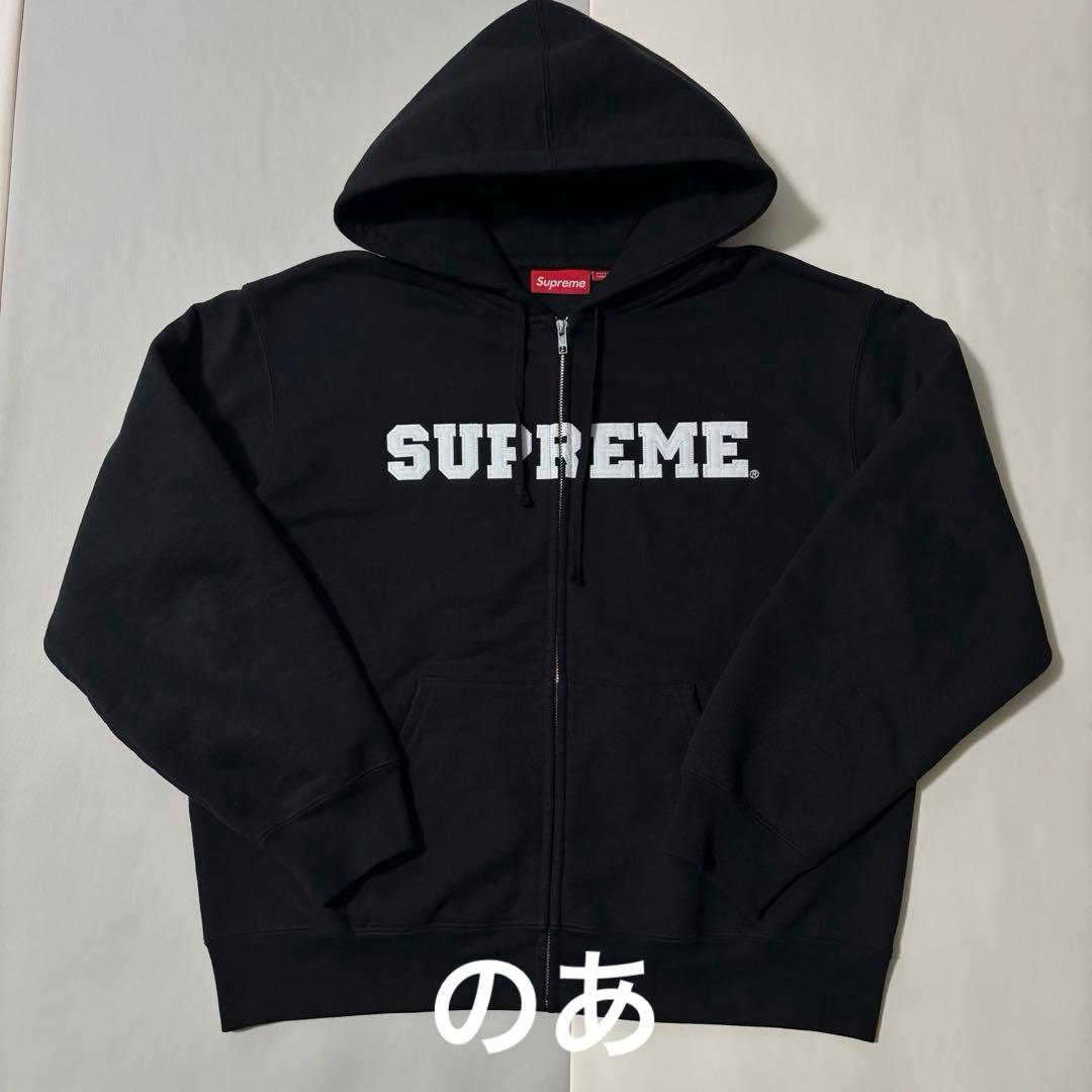 supreme シュプリーム パーカー　フーディー　zip ジップ　ブラック