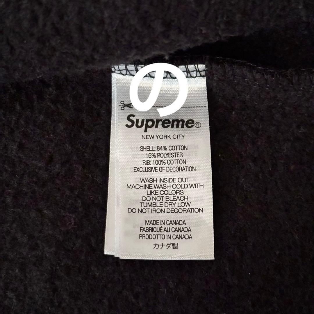 supreme シュプリーム パーカー　フーディー　zip ジップ　ブラック