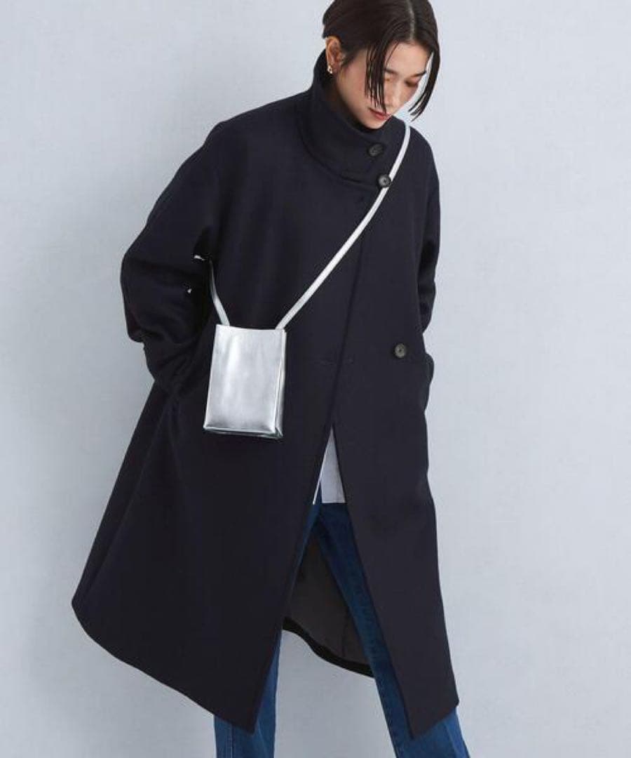 green label relaxing ソフトメルトン スタンドカラー コート