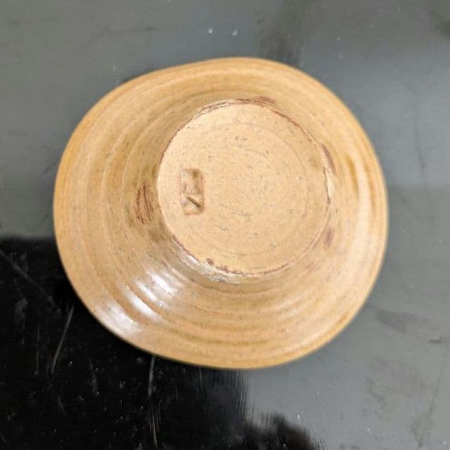 京焼清水焼　７世高橋道八　色絵独楽の図向付(5客)黄瀬戸釉小猪口(5客)　未使用
