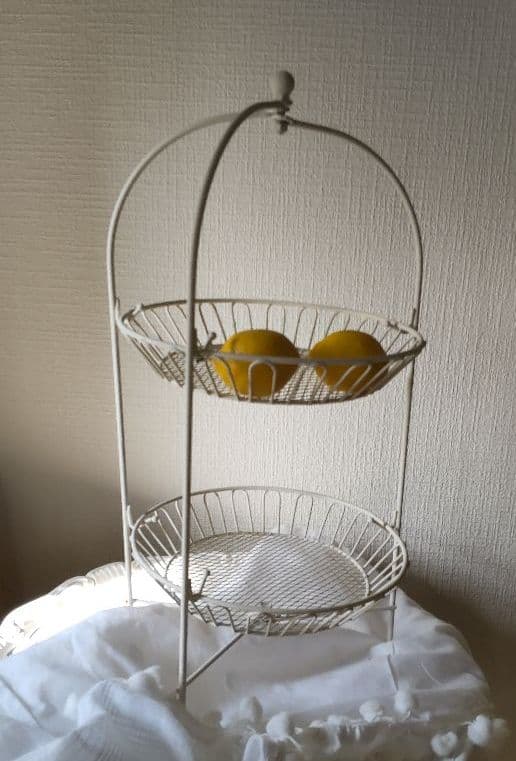 （参考）袋入りホワイト ☆アイアン スタンド 組立式 ☆