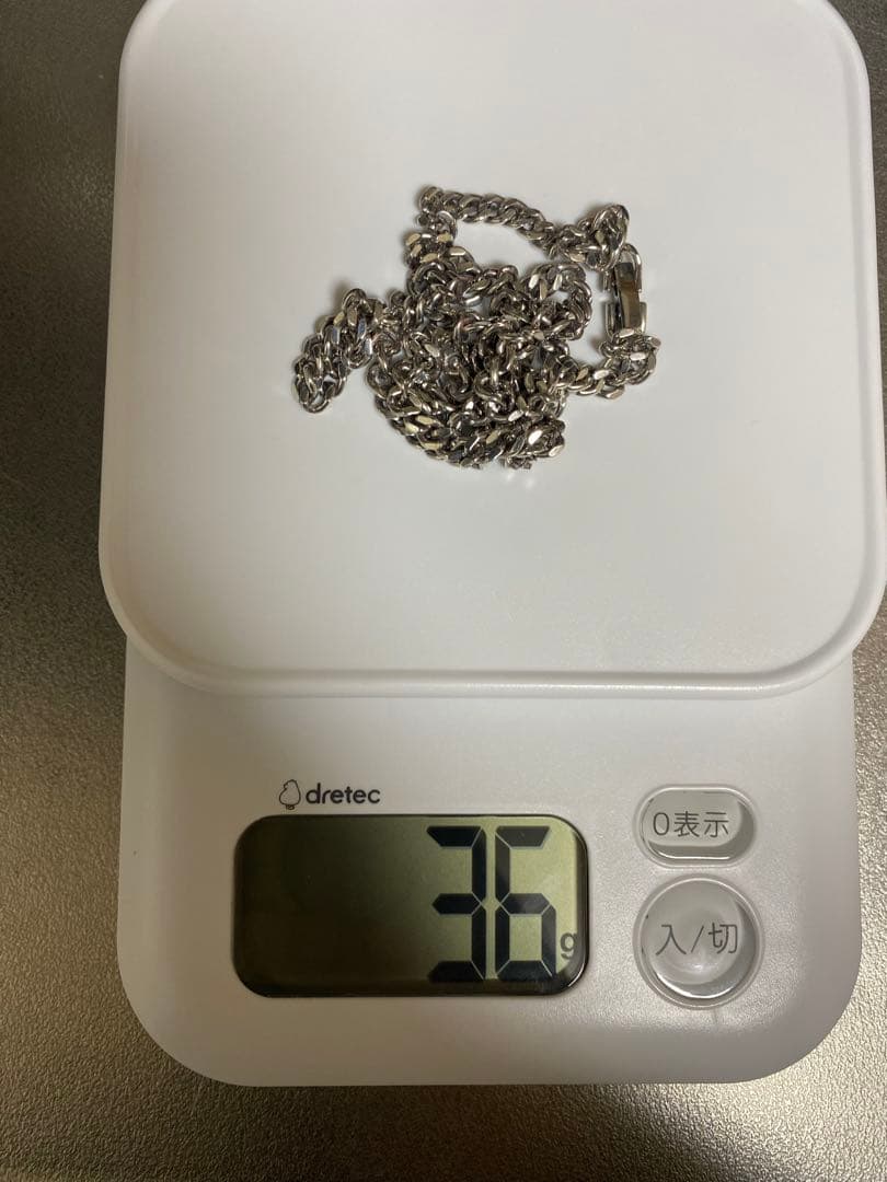 シルバー　喜平ネックレス　60センチ