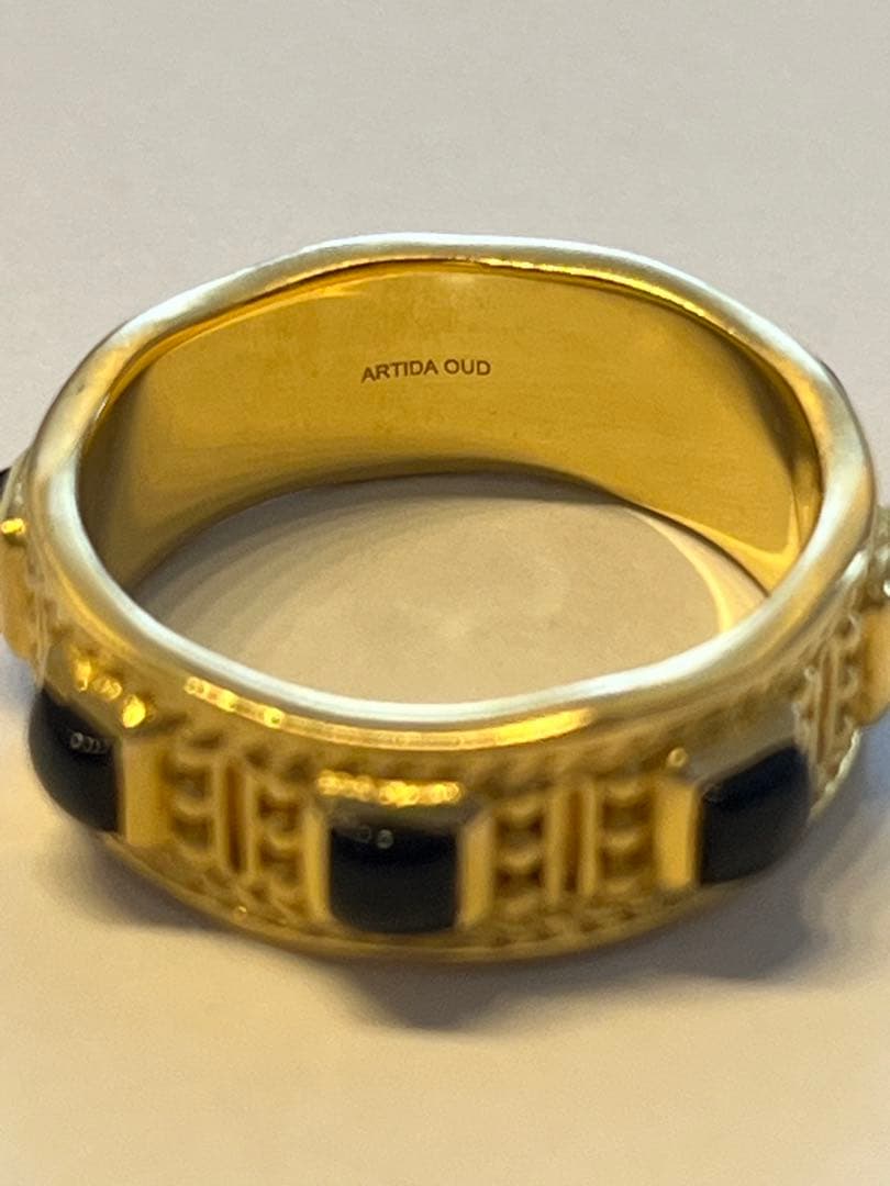 ARTIDA OUD(アルティーダ ウード)／スクエアオニキス ゴールドリング