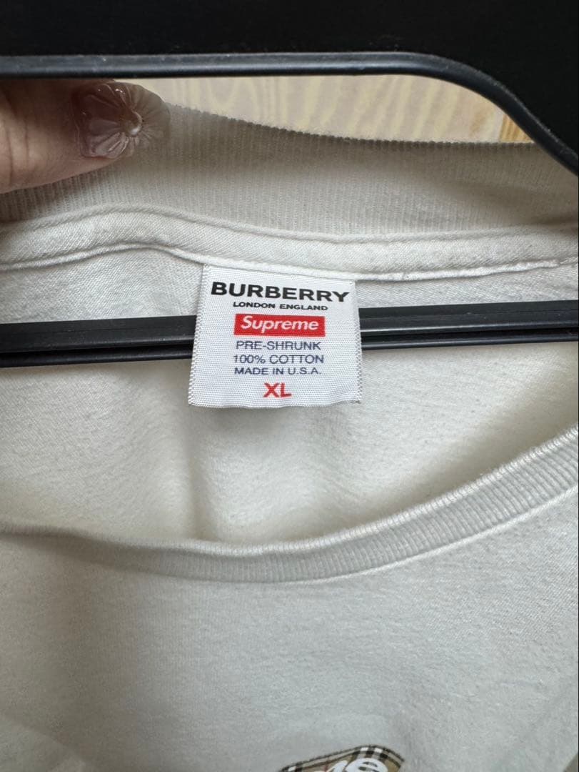 Supreme Burberry コラボ Tシャツ XL