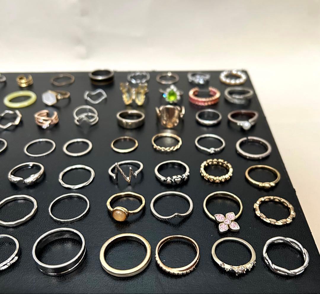遺品整理品 豪華大量 アクセサリー リング指輪 70点まとめ売り