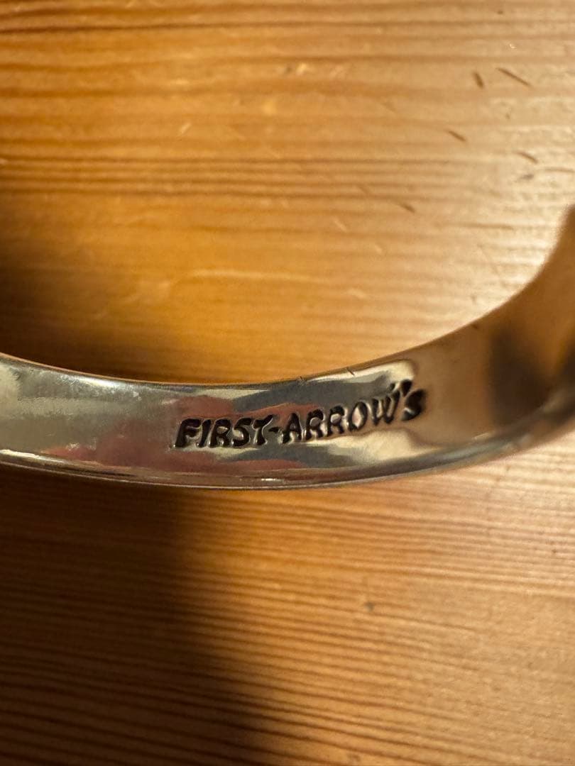 first-arrows BR-012 平打8mmカラ草彫りバングル