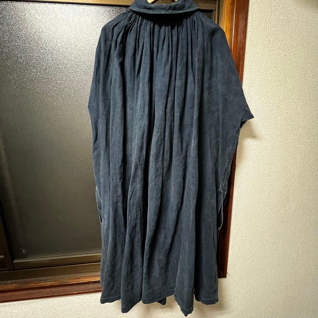 1900s 10s french vintage インディゴリネン スモック
