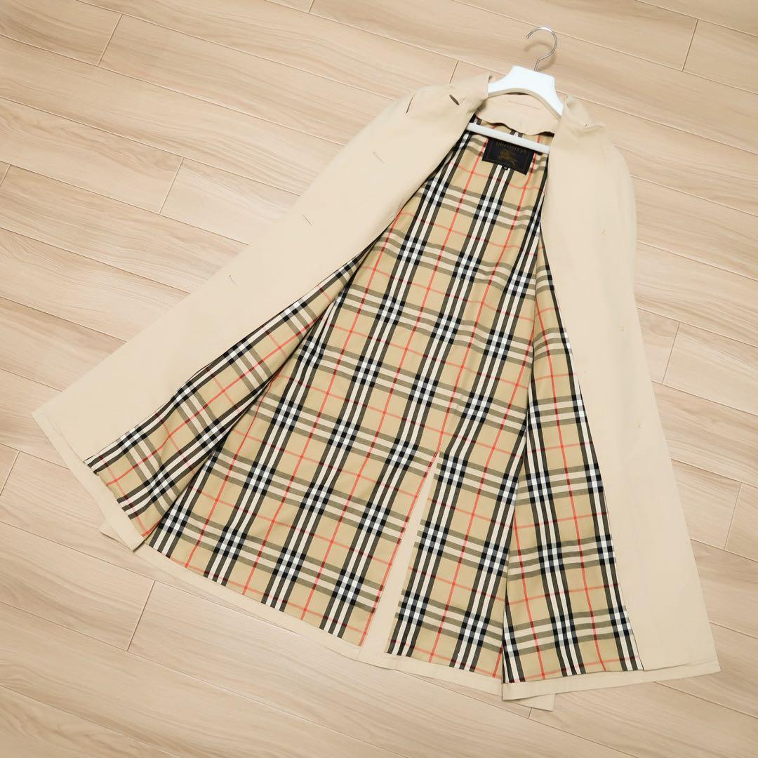 極上品 ビンテージ BURBERRY ステンカラーコート ライナー付 バーバリー
