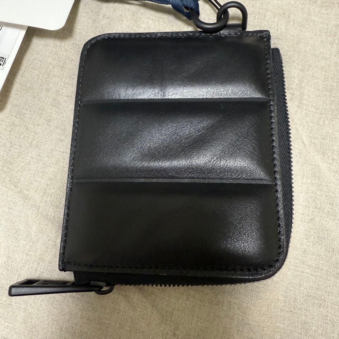 新品　Moncler　モンクレール　財布　コンパクトウォレット　黒　レザー