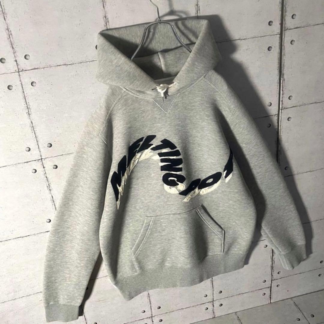 【即完売】sacaiサカイ☆メルティングポット刺繍ロゴスウェットパーカー2（M）