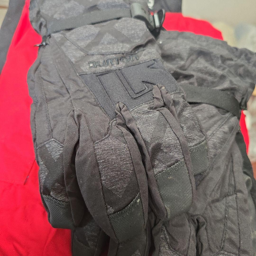 2 Burton DryRide スノーボードパンツ 黒 赤