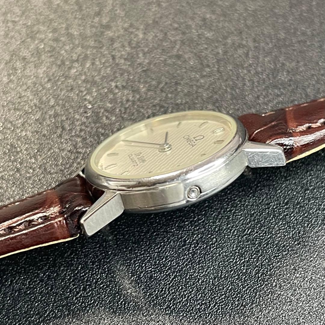 【可動 正規品】 オメガ 腕時計 デヴィル ラウンド レディース デビル QZ