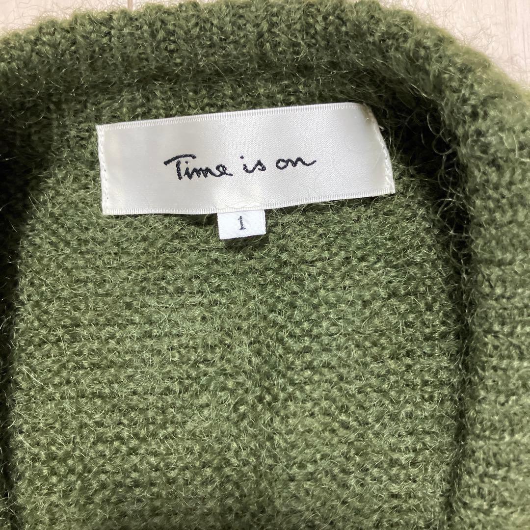 トップス time is on KID MOHAIR CLASSIC CARDIGAN