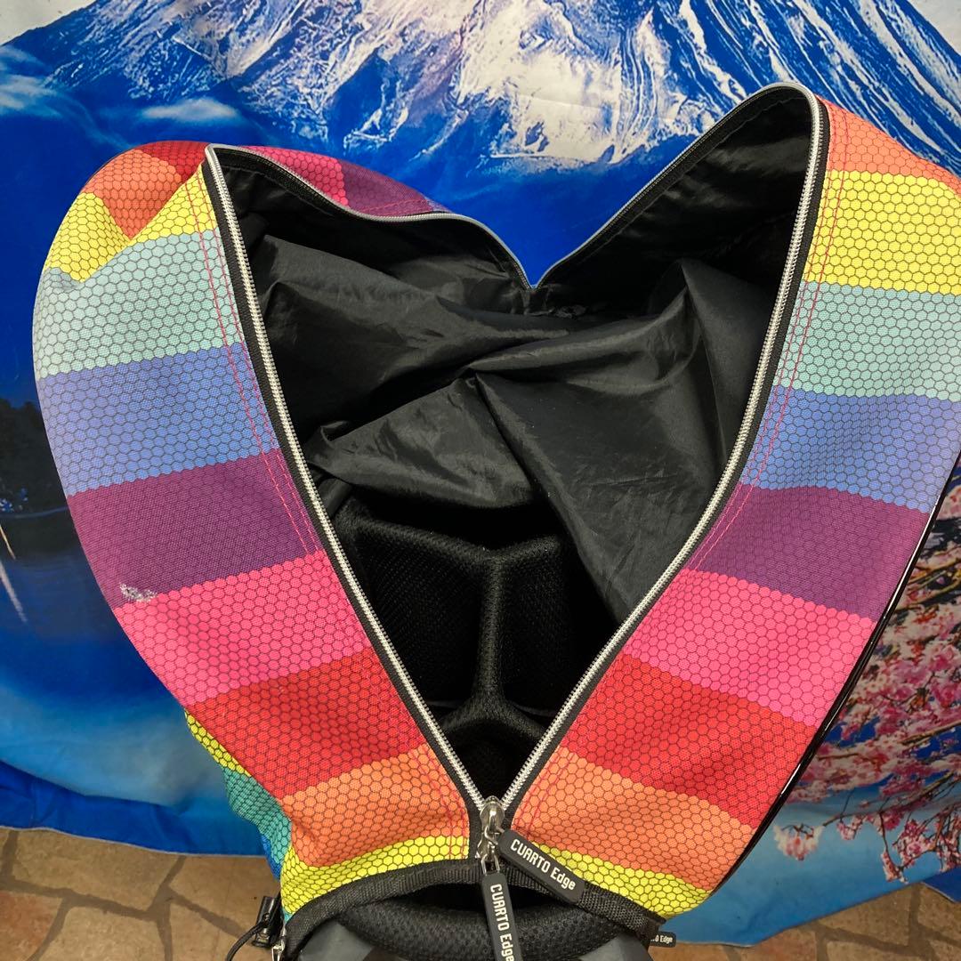 寶BU-1108 クアルトユナイテッド キャディバッグ レインボー エナメル使用