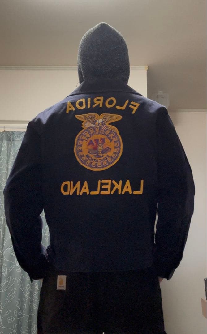 【希少サイズ】 80s ~ 濃紺　FFA ジャケット 　lot100-40程度