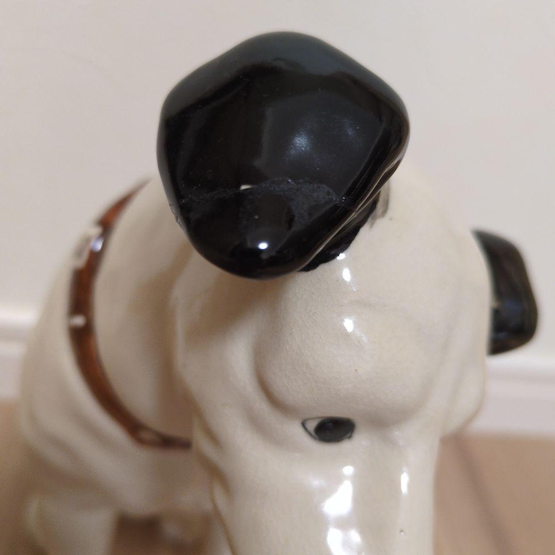 ビクター　陶器製犬の置物 大小セット　昭和レトロ