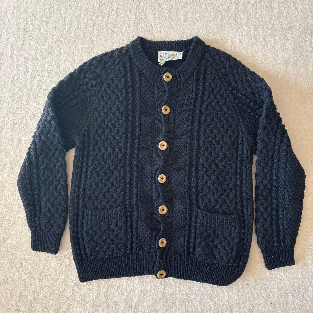 INVERALLAN カーディガン4Aスコットランド製 茶タグ