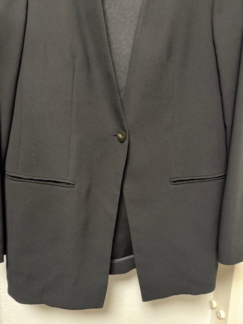 Theory 22SS Powder Crepe ジャケット・ワイドパンツ 黒