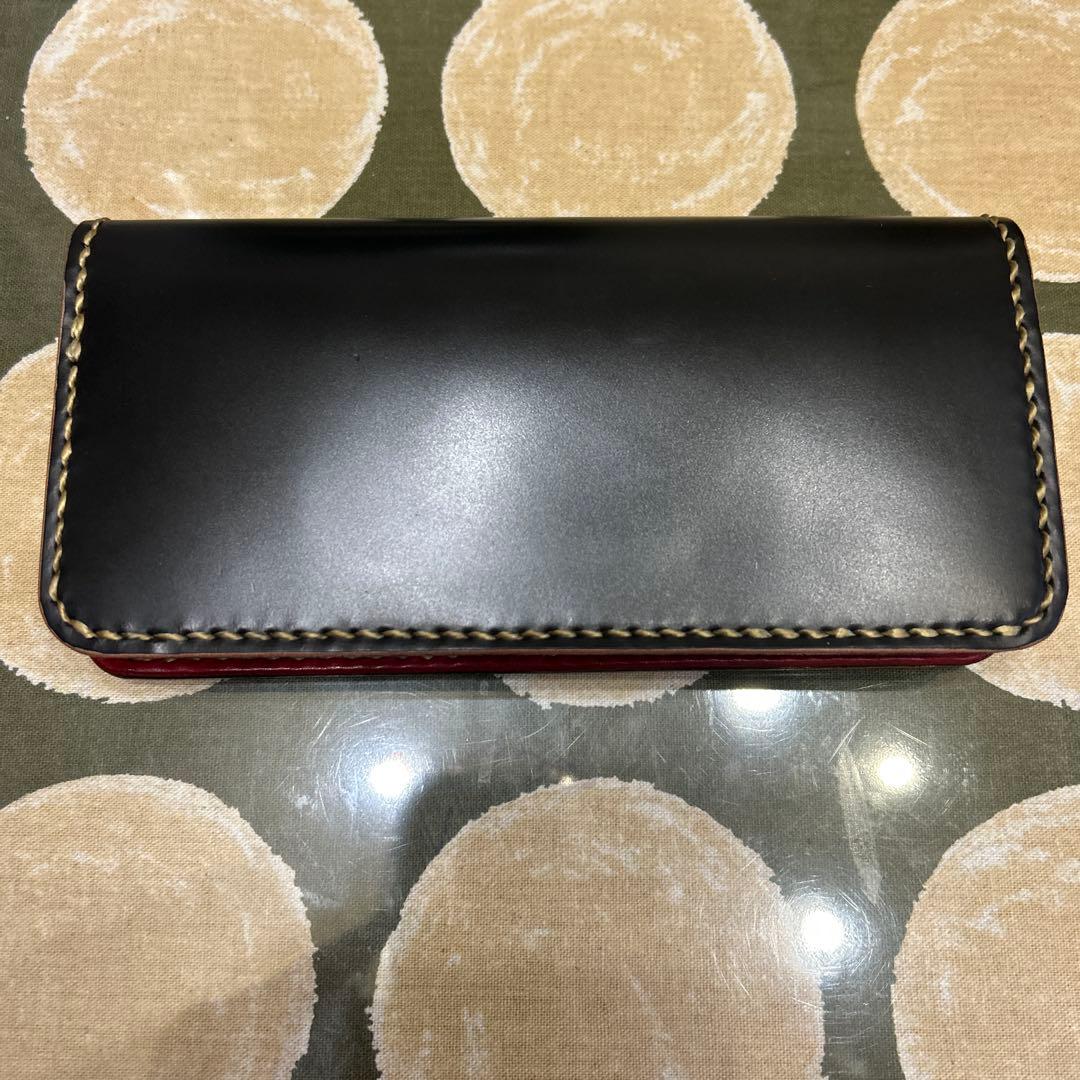 新春セール　新喜皮革コードバン本革長財布ロ ングウォレット ダイヤモンドパイ