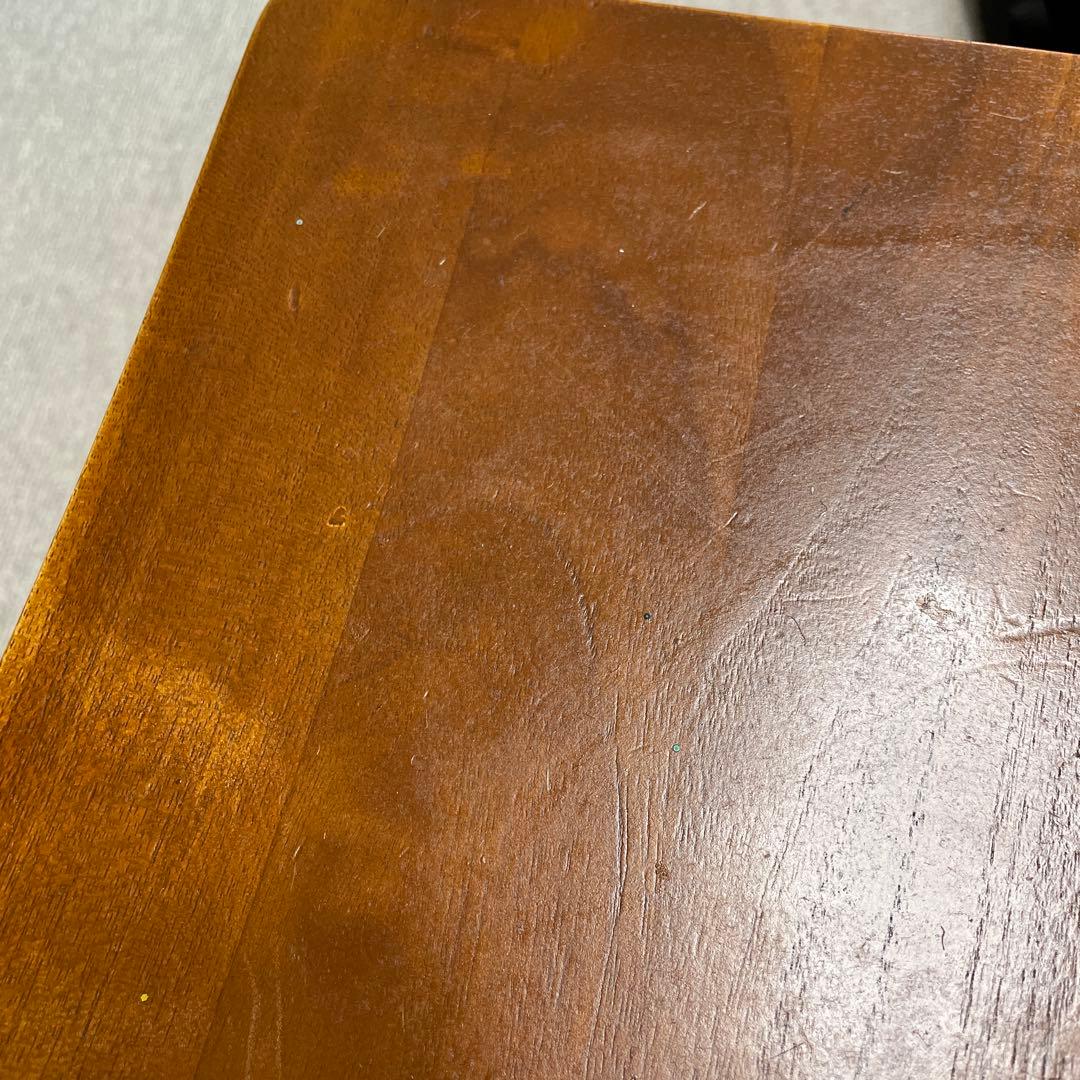 スキャンティーク　木製シンプルチェア ブラウン