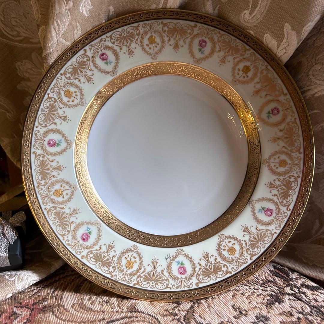 フランス製　Limoges Haviland リム付きディープディッシュ