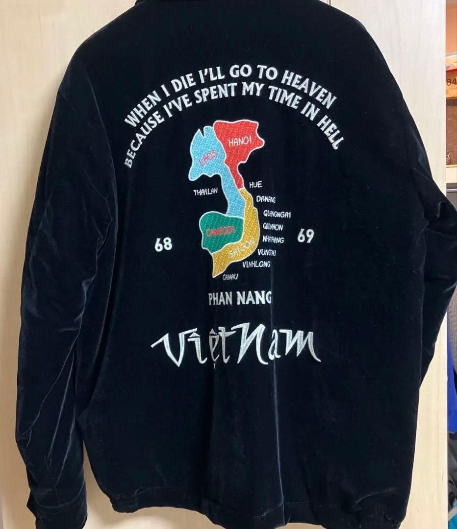 HOUSTON ブラック ベトジャン　別珍