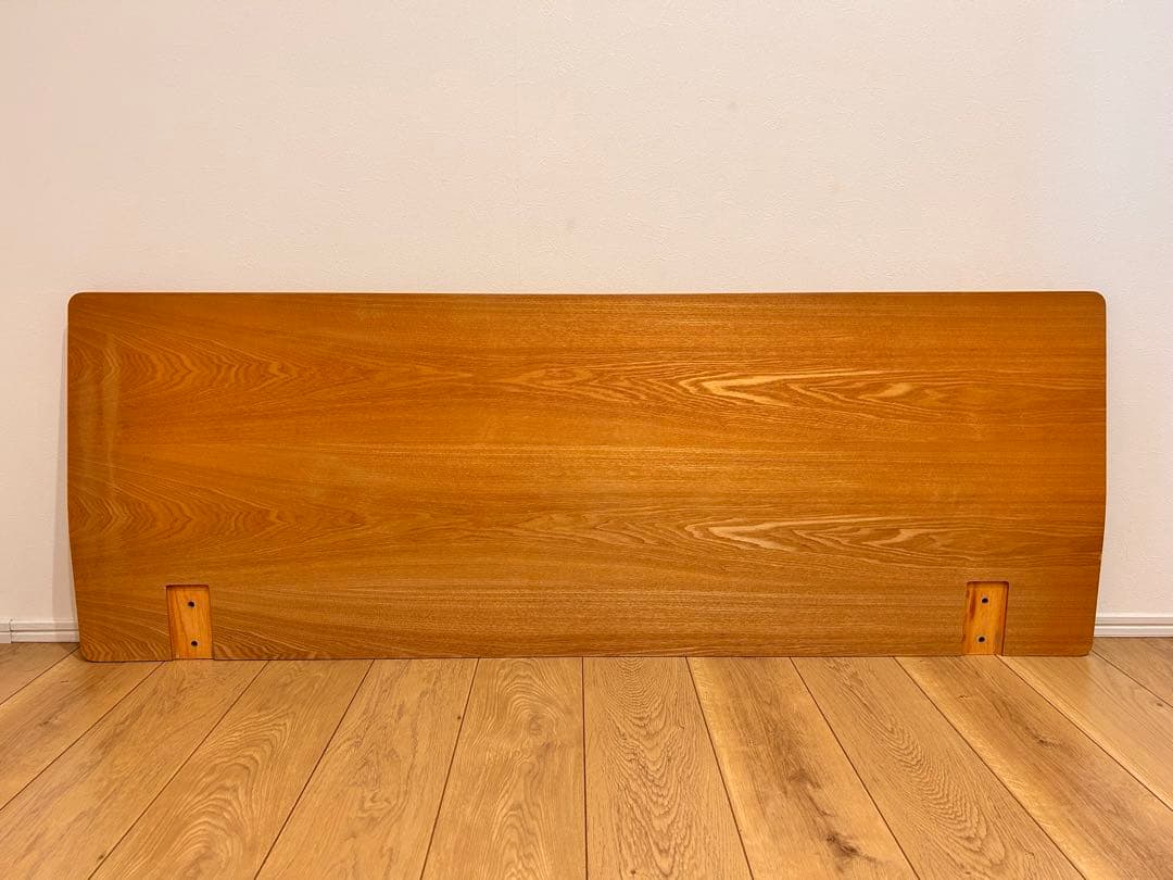 無印良品　木製ベッドフレーム用旧型ヘッドボード　オーク材　ダブル